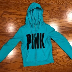 PINK by Victoria's Secret Blue Hoodie Sweatshirt